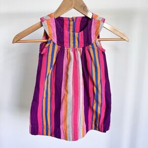 Mikoleon Colorful Dress 100% Cotton Girls 3/4 Yrs